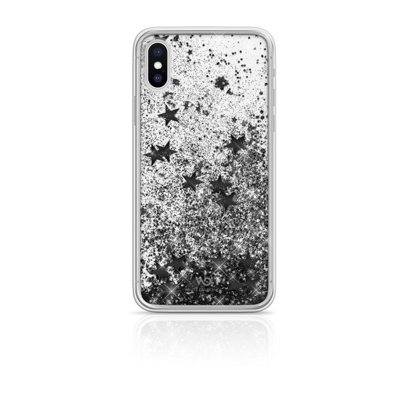 White Diamonds Sparkle custodia per cellulare 14,7 cm (5.8") Cover Argento, Trasparente