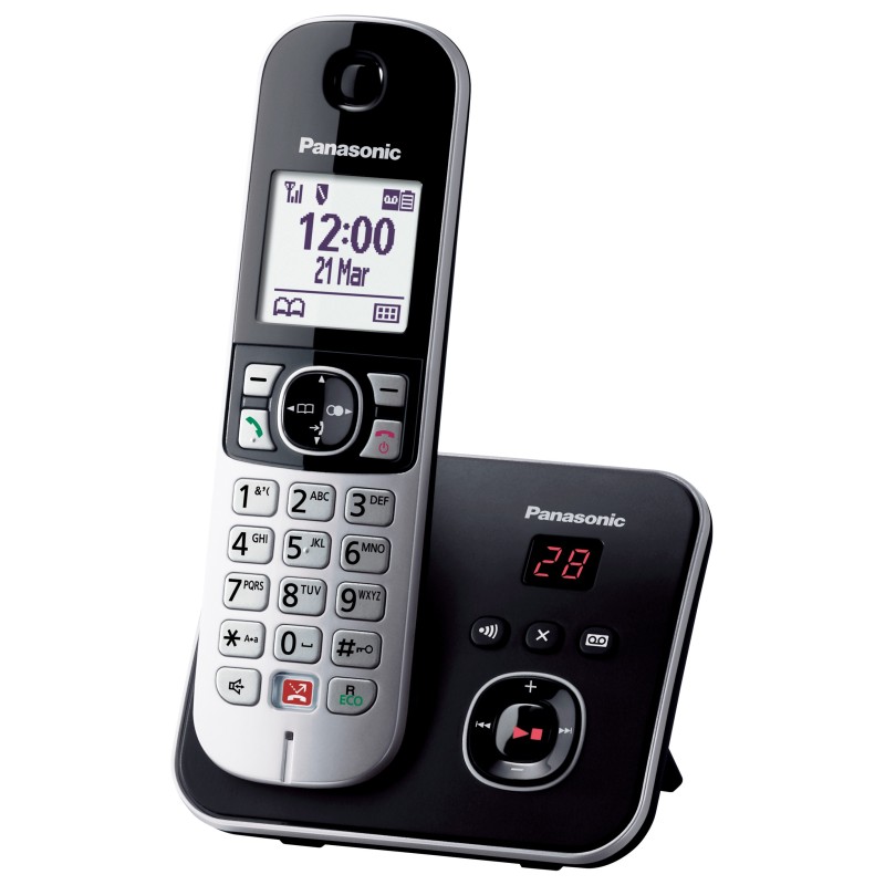 Panasonic KX-TG6861 Telefono DECT Identificatore di chiamata Nero, Grigio