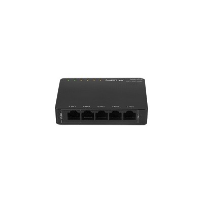 Lanberg DSP3-1005-60W switch di rete Non gestito Gigabit Ethernet (10 100 1000) Supporto Power over Ethernet (PoE) Nero