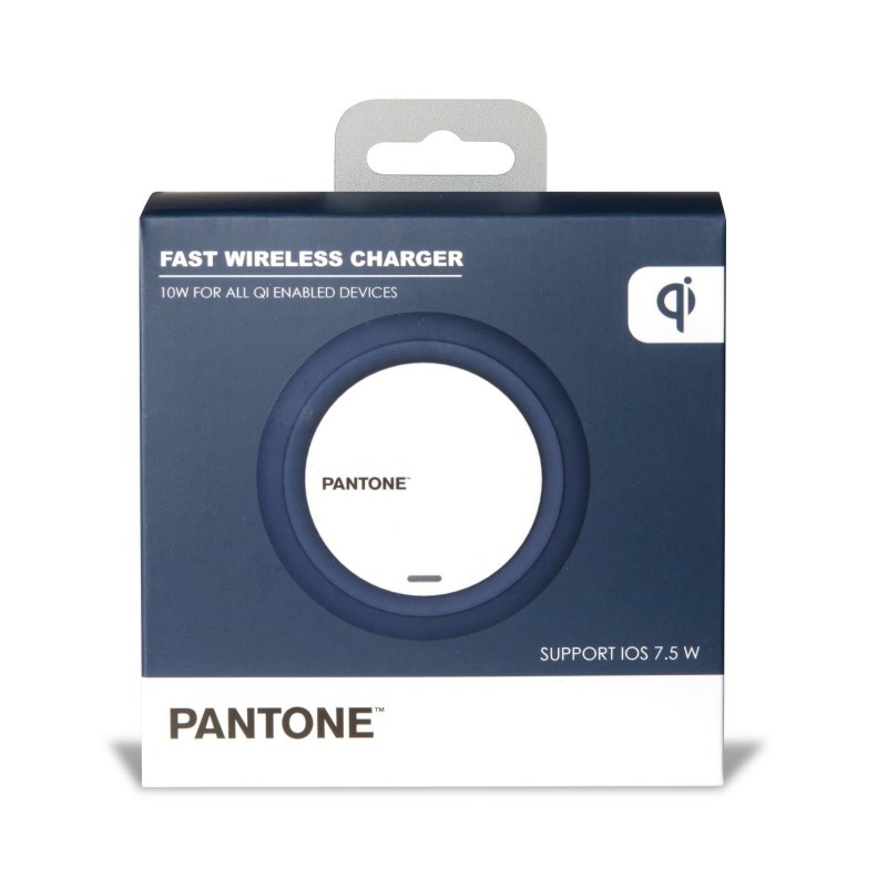 Pantone PT-WC001N Caricabatterie per dispositivi mobili Smartphone Blu marino USB Carica wireless Interno