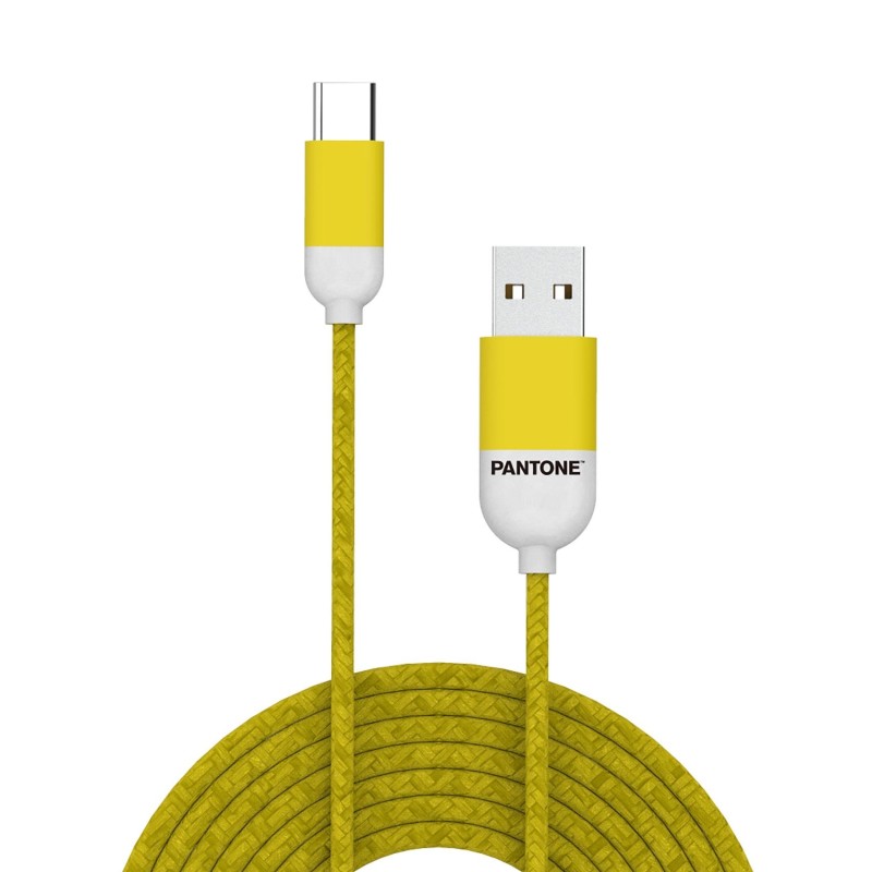 Pantone PT-TC001-5Y cavo USB 1,5 m USB 2.0 USB A USB C Giallo