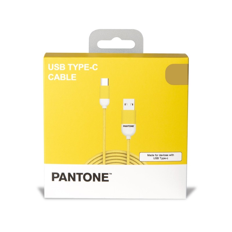 Pantone PT-TC001-5Y cavo USB 1,5 m USB 2.0 USB A USB C Giallo