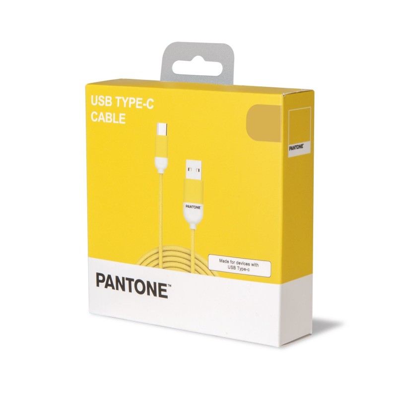 Pantone PT-TC001-5Y cavo USB 1,5 m USB 2.0 USB A USB C Giallo