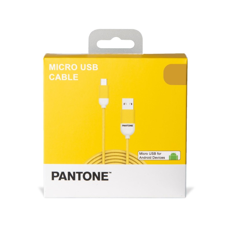 Pantone PT-MC001-5Y cavo USB 1,5 m USB 2.0 Micro-USB A USB A Giallo