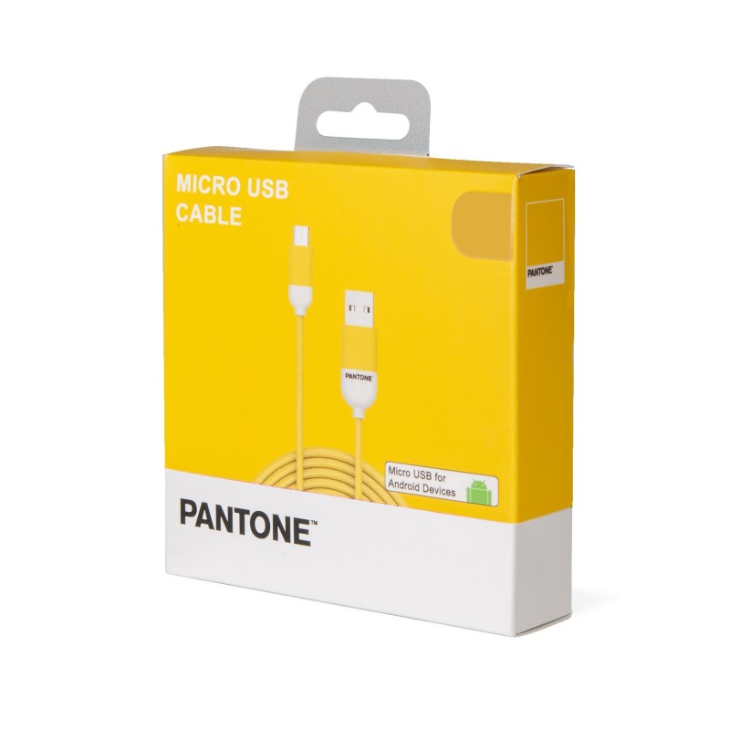Pantone PT-MC001-5Y cavo USB 1,5 m USB 2.0 Micro-USB A USB A Giallo