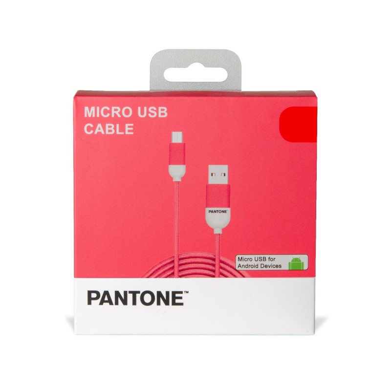 Pantone PT-MC001-5P cavo USB 1,5 m USB 2.0 USB A Micro-USB B Rosa