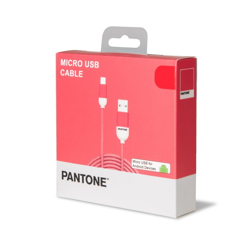 Pantone PT-MC001-5P cavo USB 1,5 m USB 2.0 USB A Micro-USB B Rosa