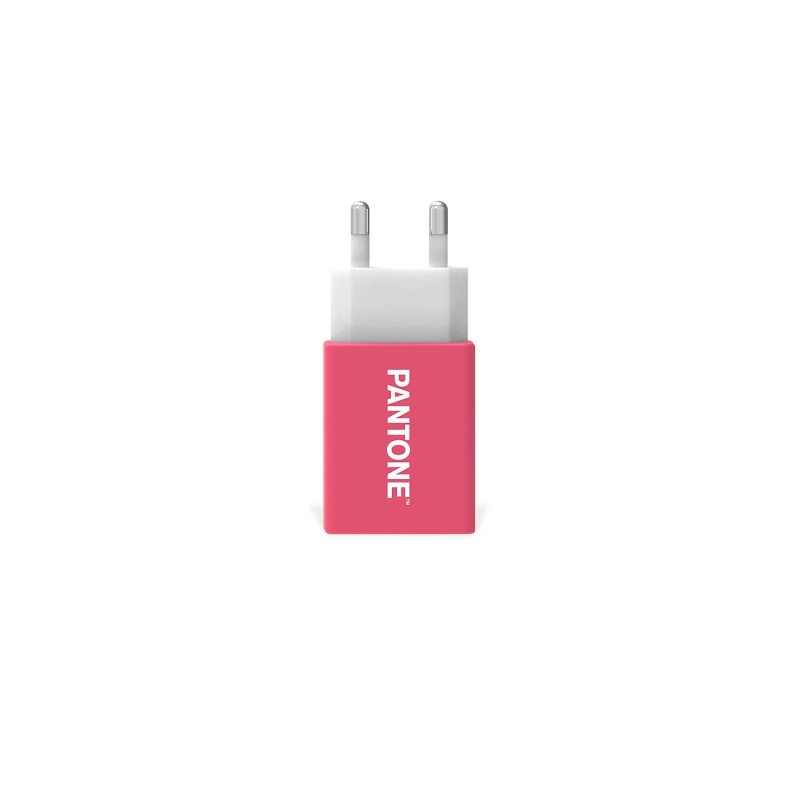 Pantone PT-AC1USBP Caricabatterie per dispositivi mobili Universale Rosa, Bianco AC Interno