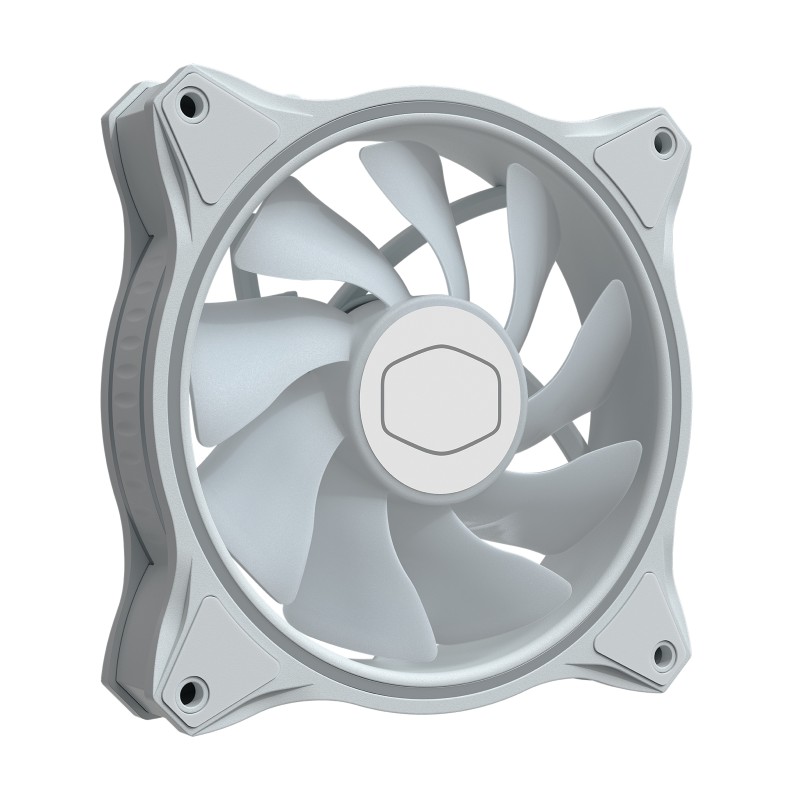 Cooler Master MasterFan MF120 Halo 3in1 White Edition Case per computer Ventilatore 12 cm Bianco 3 pz