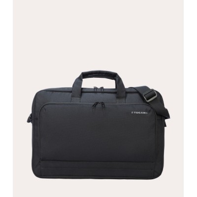 Tucano BORSA NB 17 Plastica riciclata Nero, Blu Bambino Bambina Borsa shopper