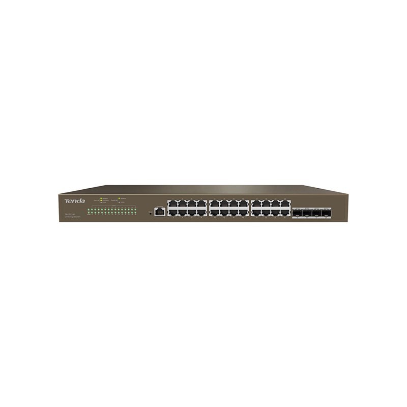 Tenda TEG5328F switch di rete Gestito L3 Gigabit Ethernet (10 100 1000) 1U Nero