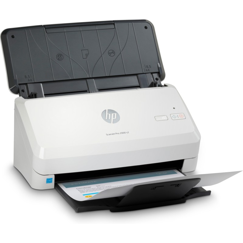 HP Scanjet Pro 2000 s2 Sheet-feed Scanner Scanner a foglio 600 x 600 DPI A4 Nero, Bianco