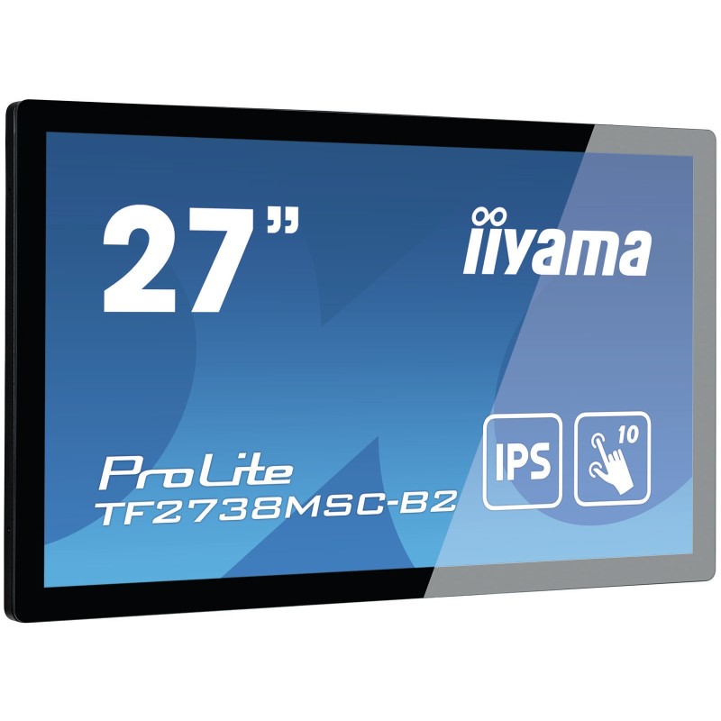 iiyama ProLite TF2738MSC-B2 Monitor PC 68,6 cm (27") 1920 x 1080 Pixel Full HD LED Touch screen Multi utente Nero