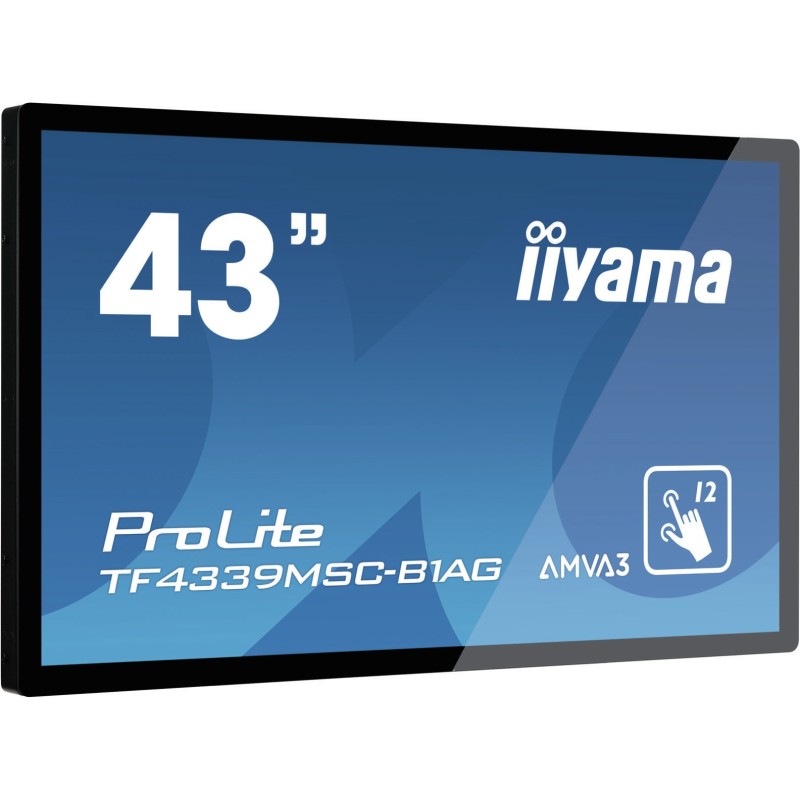 iiyama ProLite TF4339MSC-B1AG Monitor PC 109,2 cm (43") 1920 x 1080 Pixel Full HD LED Touch screen Multi utente Nero