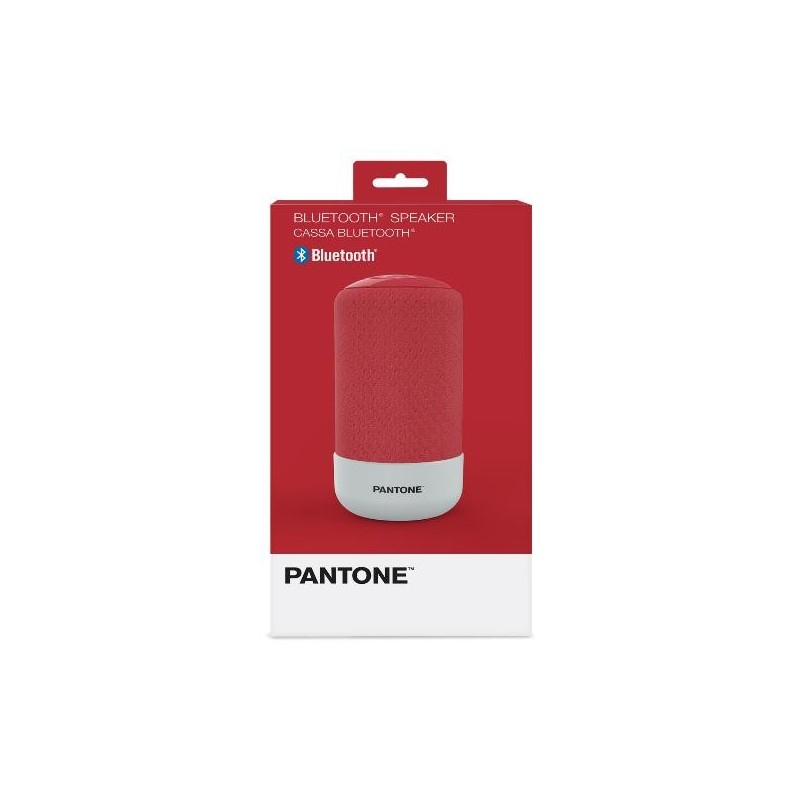 Pantone PT-BS001R1 altoparlante portatile e per feste Rosso 5 W