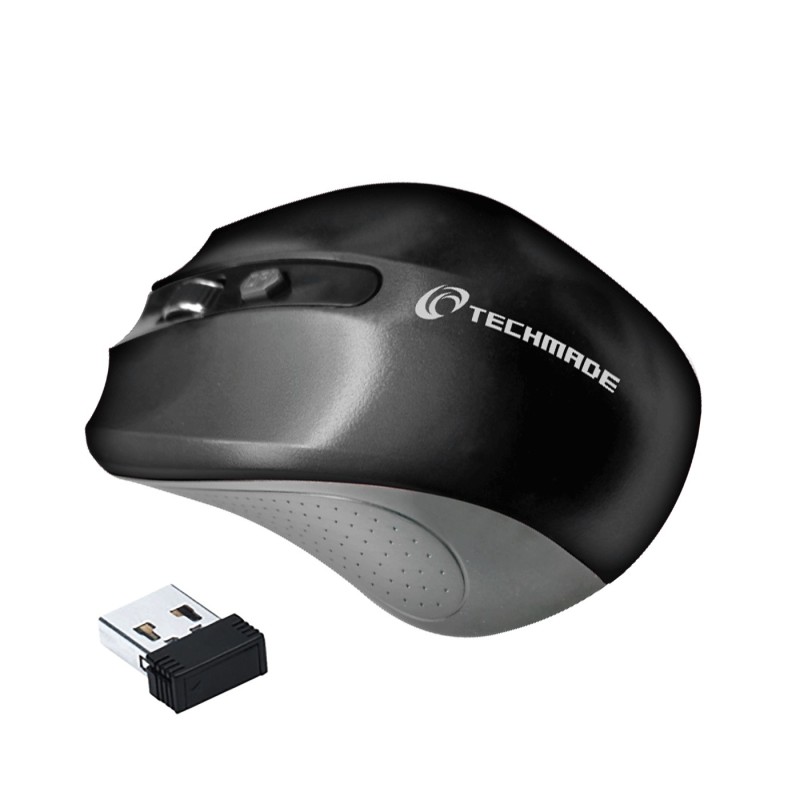 Techmade TM-XJ30-BK mouse Ambidestro RF Wireless Ottico 1600 DPI