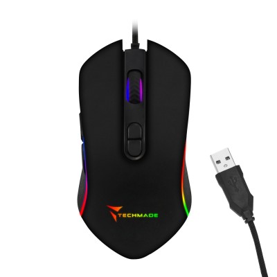 Techmade TM-PG-64 mouse Ambidestro USB tipo A 3200 DPI