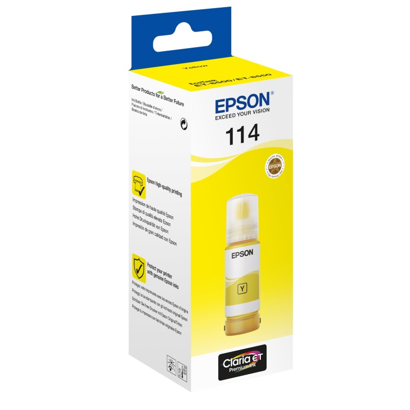 Epson 114 EcoTank Yellow ink bottle