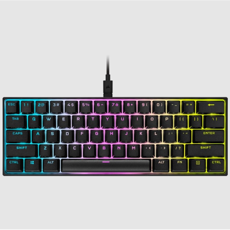 Corsair K65 RGB MINI tastiera USB QWERTY Inglese Nero