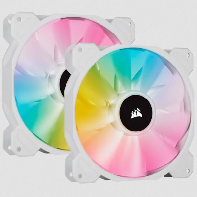 Corsair SP140 RGB ELITE Case per computer Ventilatore 14 cm Bianco 2 pz