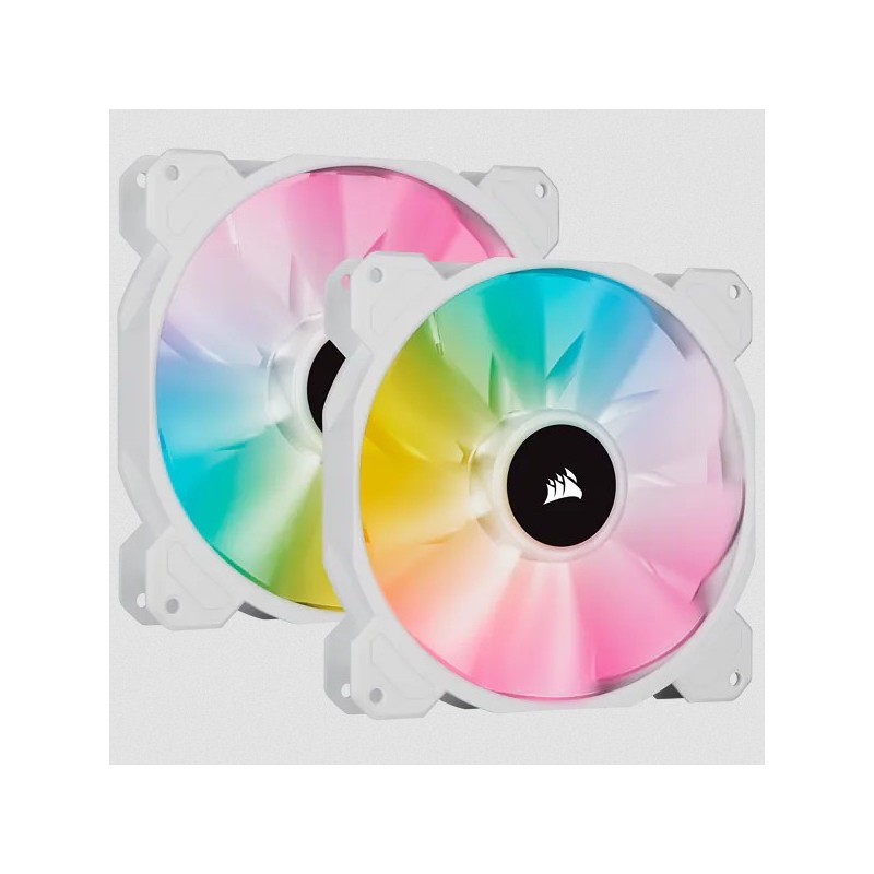 Corsair SP140 RGB ELITE Case per computer Ventilatore 14 cm Bianco 2 pz