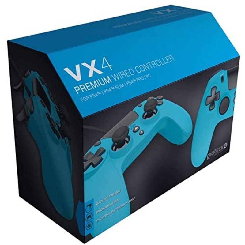 Gioteck VX4 Blu USB Gamepad Analogico Digitale PC, PlayStation 4