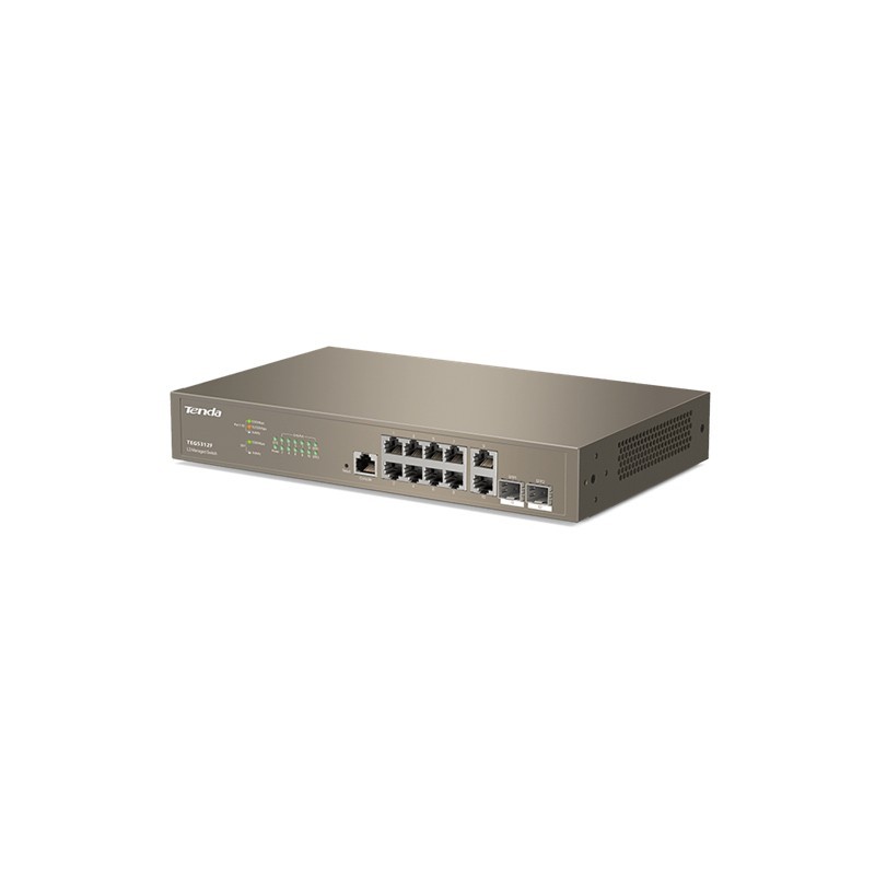 Tenda TEG5312F switch di rete Gestito L3 Gigabit Ethernet (10 100 1000) 1U Marrone