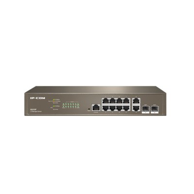 IP-COM Networks G5312F switch di rete Gestito L3 Gigabit Ethernet (10 100 1000) 1U Marrone