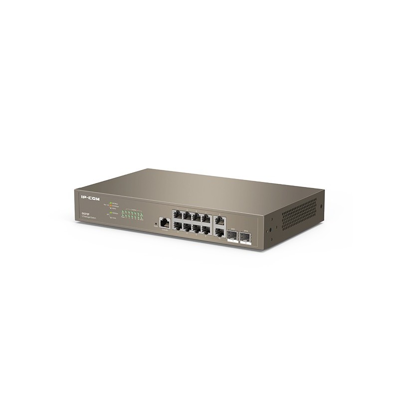IP-COM Networks G5312F switch di rete Gestito L3 Gigabit Ethernet (10 100 1000) 1U Marrone