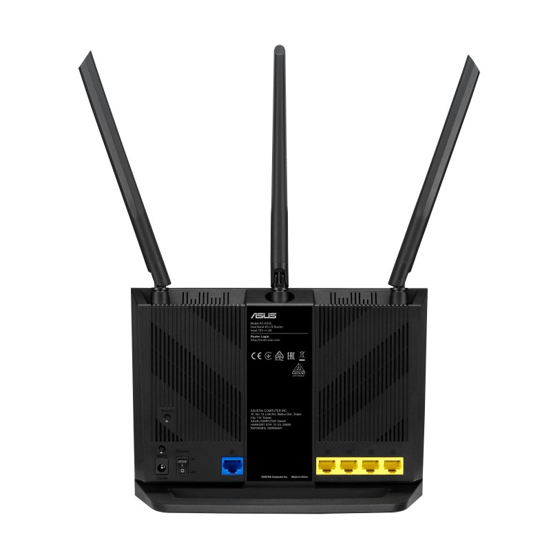 ASUS 4G-AX56 router wireless Gigabit Ethernet Dual-band (2.4 GHz 5 GHz) Nero