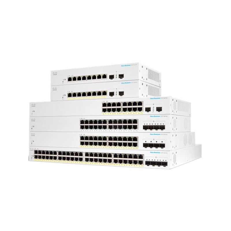 Cisco CBS220-48T-4X-EU switch di rete Gestito L2 Gigabit Ethernet (10 100 1000) Bianco