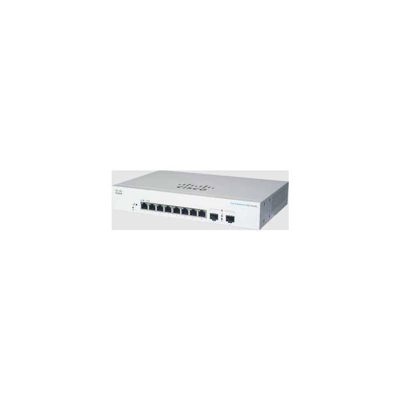 Cisco CBS220-8T-E-2G Gestito L2 Gigabit Ethernet (10 100 1000) 1U Bianco