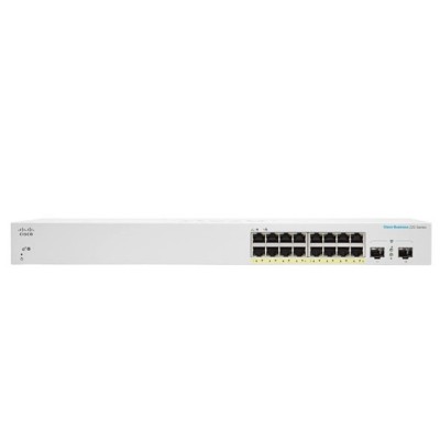 Cisco CBS220-16P-2G Gestito L2 Gigabit Ethernet (10 100 1000) Supporto Power over Ethernet (PoE) Bianco
