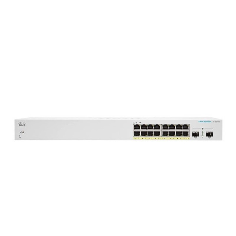 Cisco CBS220-16P-2G Gestito L2 Gigabit Ethernet (10 100 1000) Supporto Power over Ethernet (PoE) Bianco