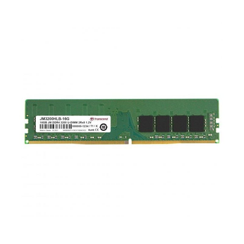 Transcend JM3200HLB-16G memoria 16 GB 2 x 8 GB DDR4 3200 MHz