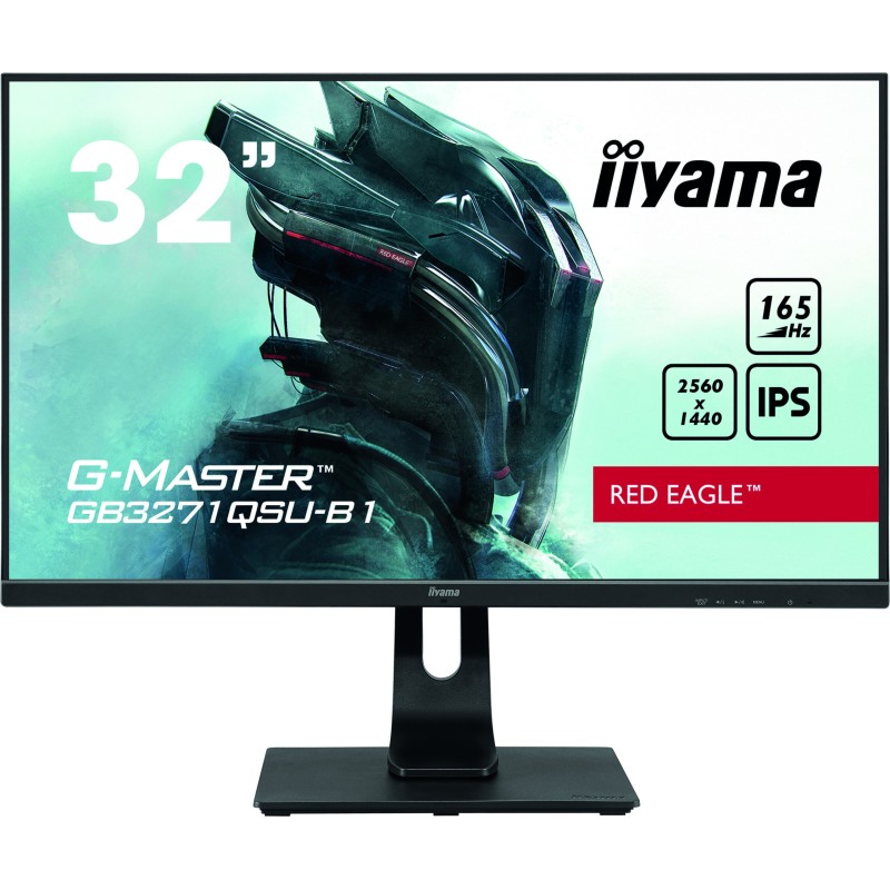 iiyama G-MASTER GB3271QSU-B1 Monitor PC 80 cm (31.5") 2560 x 1440 Pixel Wide Quad HD LED Nero