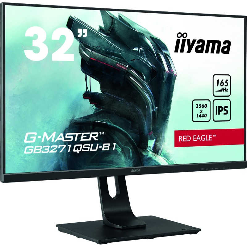 iiyama G-MASTER GB3271QSU-B1 Monitor PC 80 cm (31.5") 2560 x 1440 Pixel Wide Quad HD LED Nero