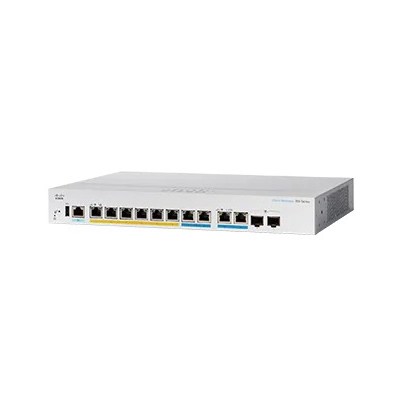 Cisco CBS350 Gestito L3 2.5G Ethernet (100 1000 2500) Supporto Power over Ethernet (PoE) 1U Nero, Grigio