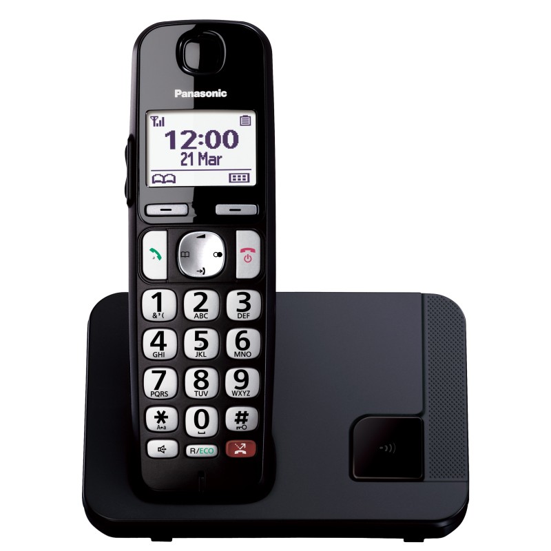 Panasonic KX-TGE250 Telefono DECT Identificatore di chiamata Nero