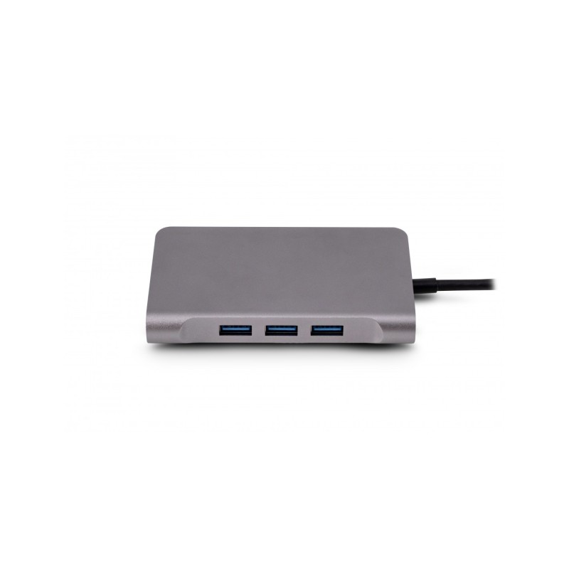 Urban Factory TCM16UF replicatore di porte e docking station per laptop Cablato USB 3.2 Gen 1 (3.1 Gen 1) Type-C Grigio