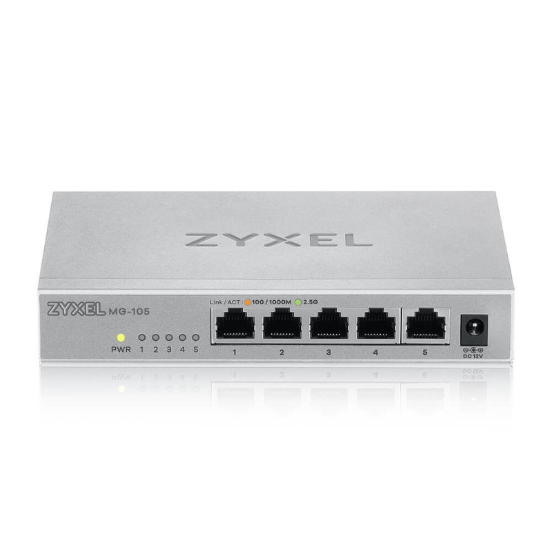 Zyxel MG-105 Non gestito 2.5G Ethernet (100 1000 2500) Acciaio