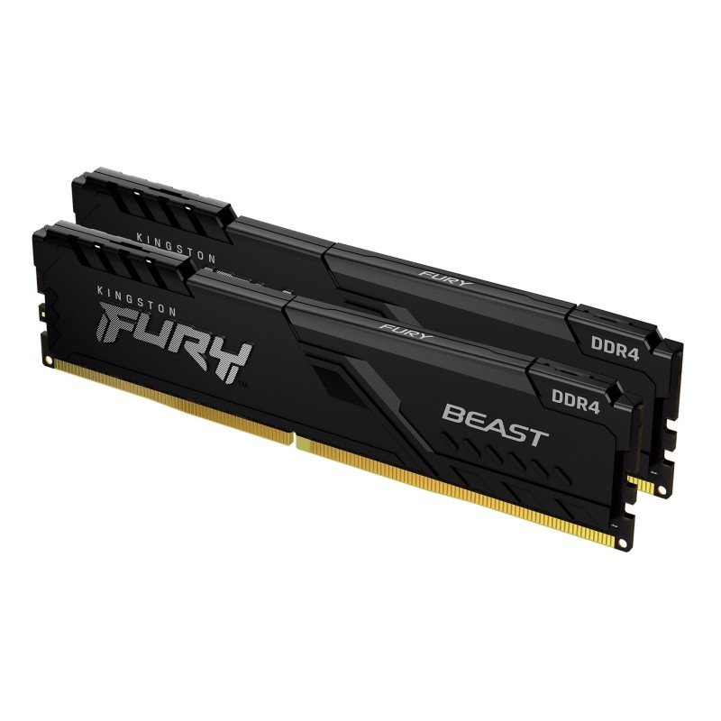 Kingston Technology FURY 16GB 2666MT s DDR4 CL16 DIMM (Kit da 2) Beast Black