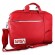 Atlantis Land NS-KLM180705-C borsa per laptop 39,6 cm (15.6") Borsa da corriere Rosso, Bianco