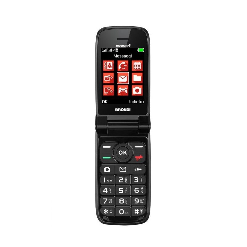 Brondi Magnum 4 7,11 cm (2.8") Nero Telefono cellulare basico