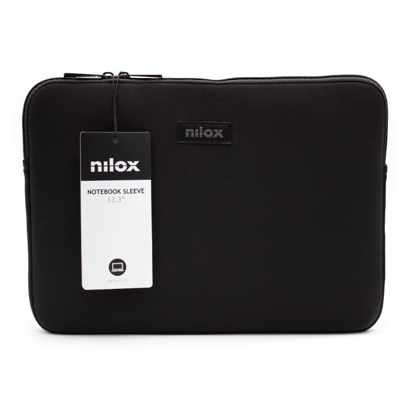 Nilox NXF1301 borsa per laptop 33,8 cm (13.3") Custodia a tasca Nero