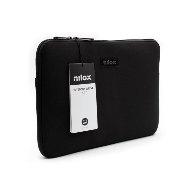 Nilox NXF1301 borsa per laptop 33,8 cm (13.3") Custodia a tasca Nero