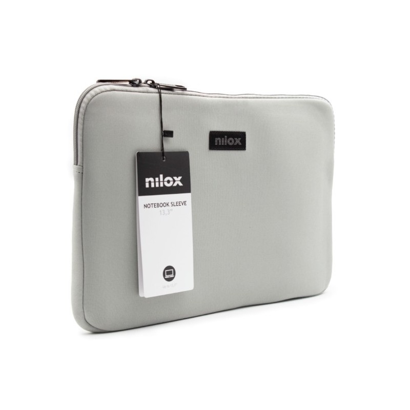 Nilox NXF1302 borsa per laptop 33,8 cm (13.3") Custodia a tasca Grigio