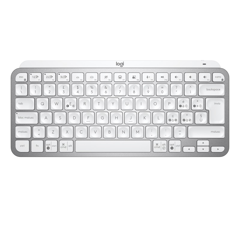 Logitech MX Keys Mini tastiera RF senza fili + Bluetooth QWERTY Italiano Grigio