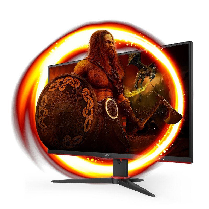 AOC 27G2SAE BK Monitor PC 68,6 cm (27") 1920 x 1080 Pixel Full HD LED Nero, Rosso