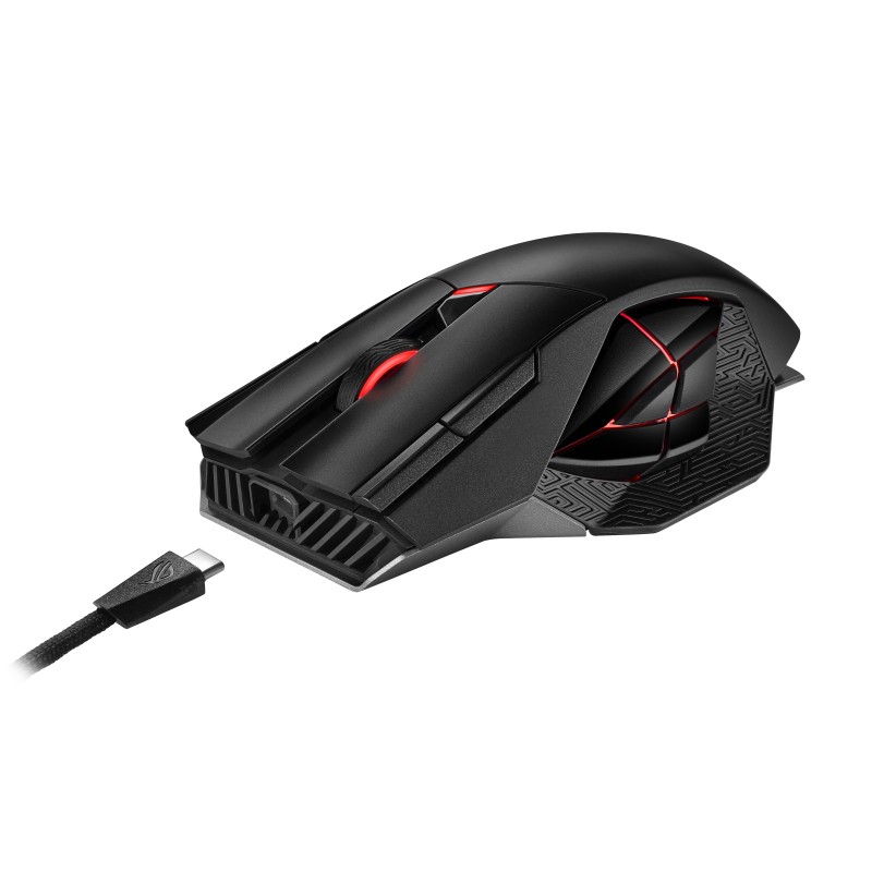 ASUS ROG Spatha X mouse Mano destra RF Wireless + USB Type-A Ottico 19000 DPI